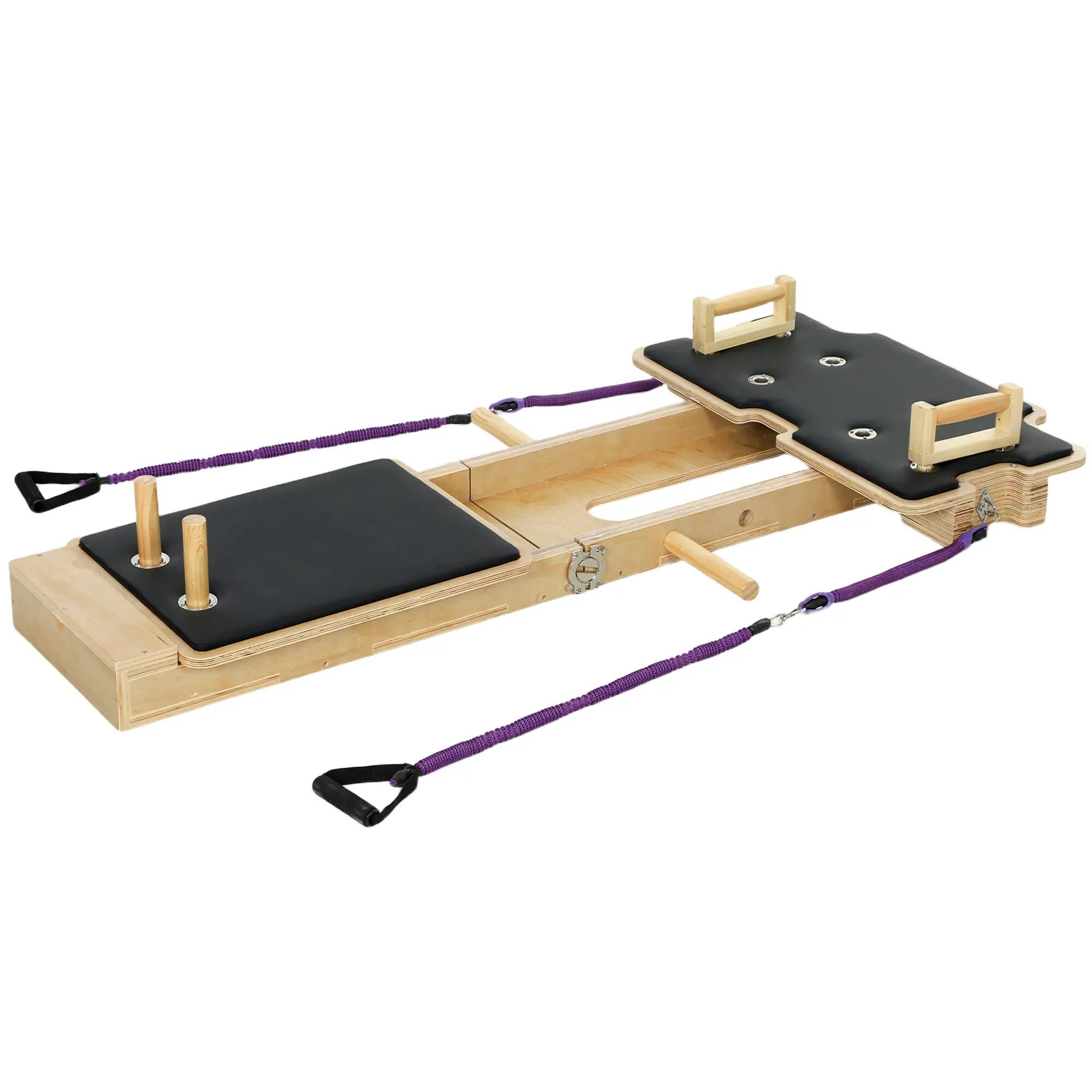Planche reformer - pilates - unisexe - réglable - vert clair 2/6