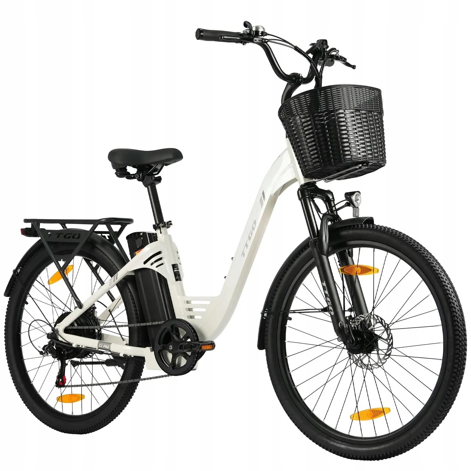 C2Pro Elektrische fiets 26" 36V 250W 120km Shimano 7v 1/1