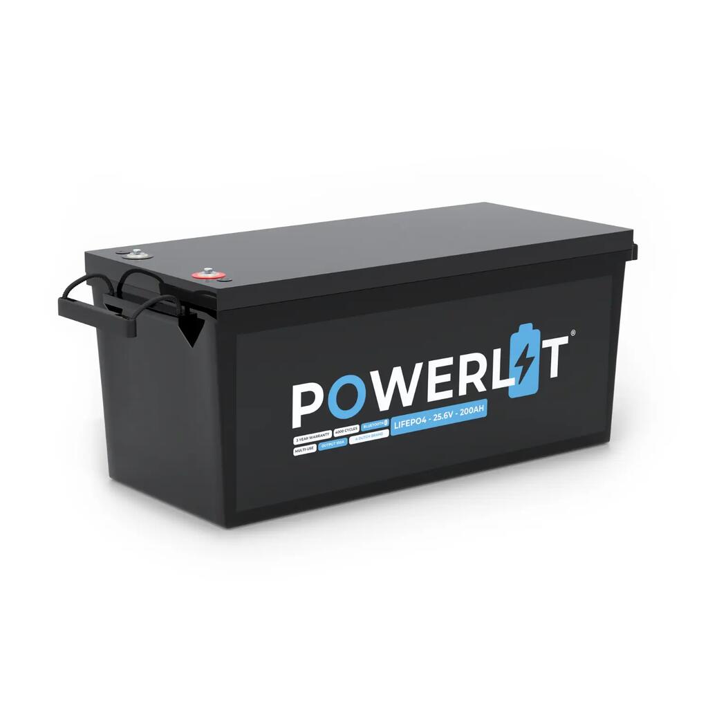 Powerlit PWL24200B – 24V 200Ah LiFePO4-accu met BMS & Bluetooth