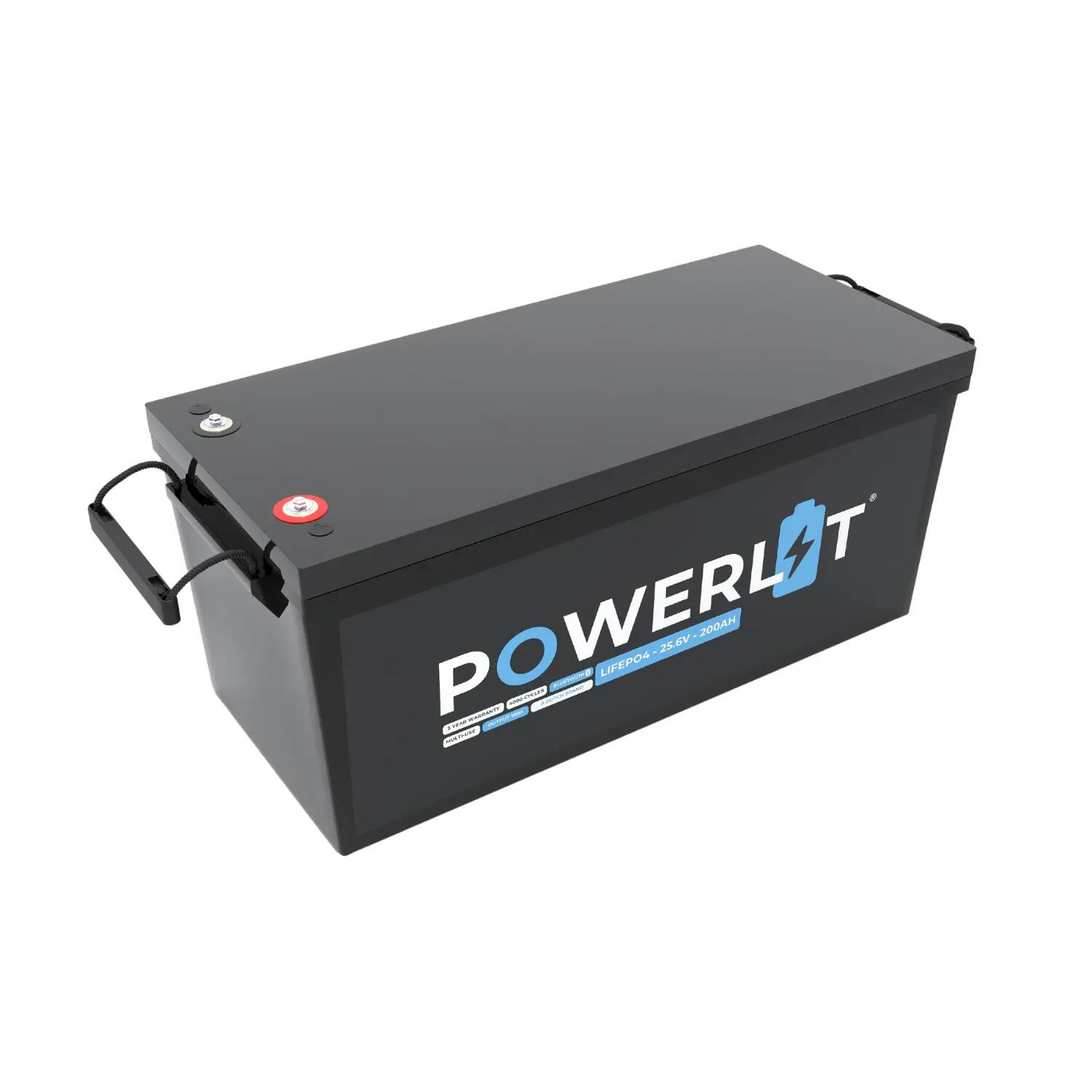 Powerlit PWL24200B – Batteria LiFePO4 24V 200Ah con BMS & Bluetooth 3/4
