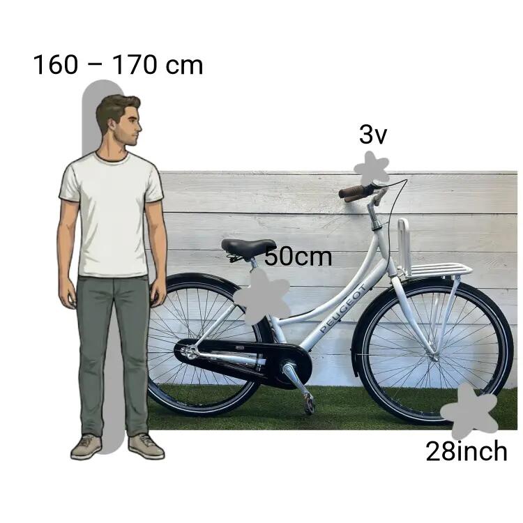 Bicicletta usata Peugeot Transportfiets 2/4