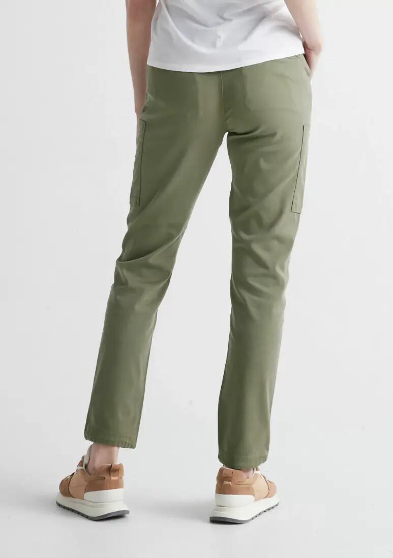 Pantalon femme hybride déperlant tencel - vert 3/5
