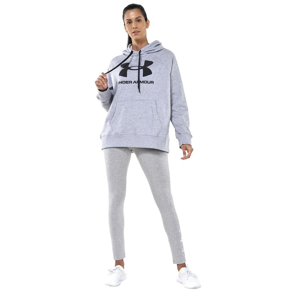 Womens/Ladies Rival Fleece Hoodie (Grey)