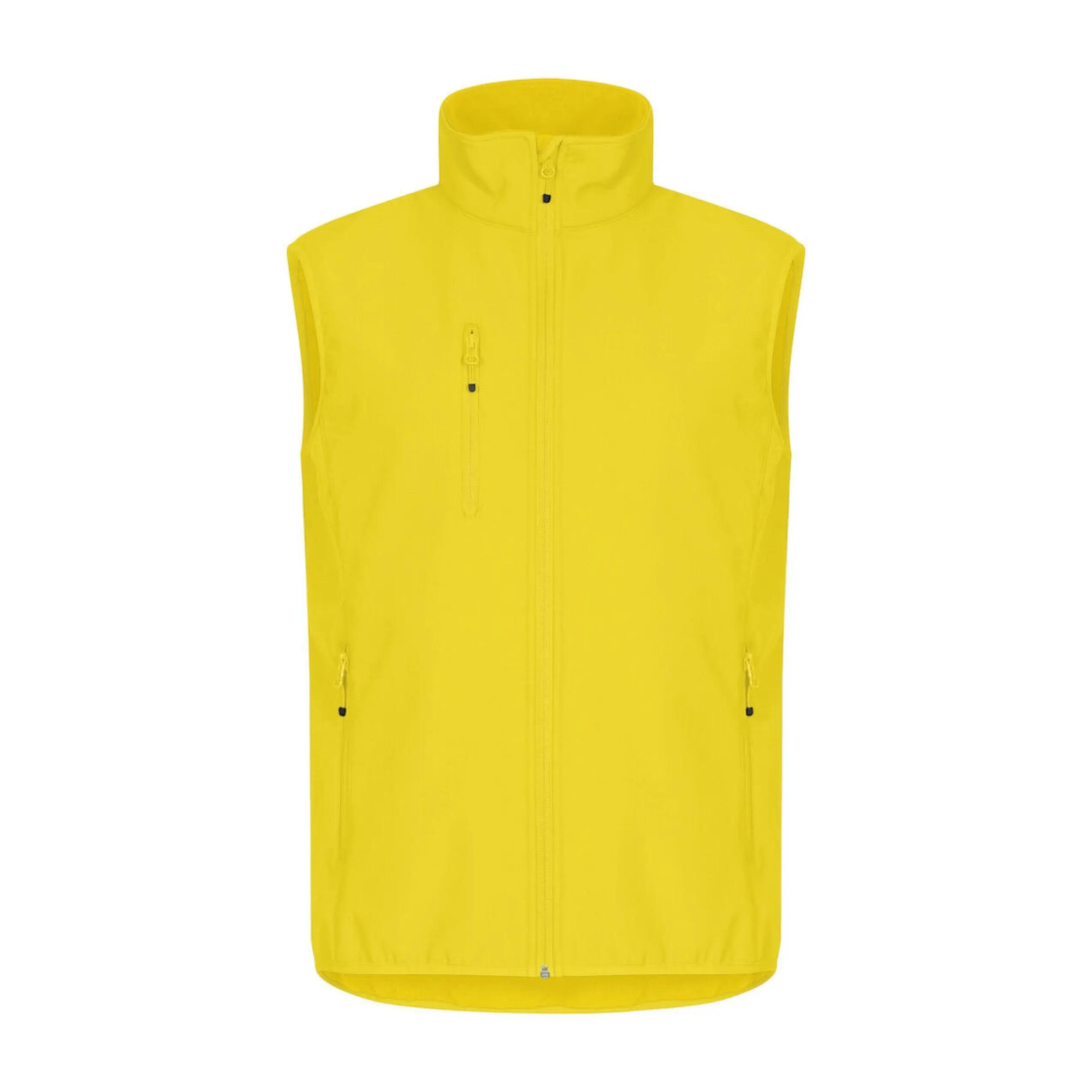 Mens Classic Soft Shell Jacket (Lemon) 2/5