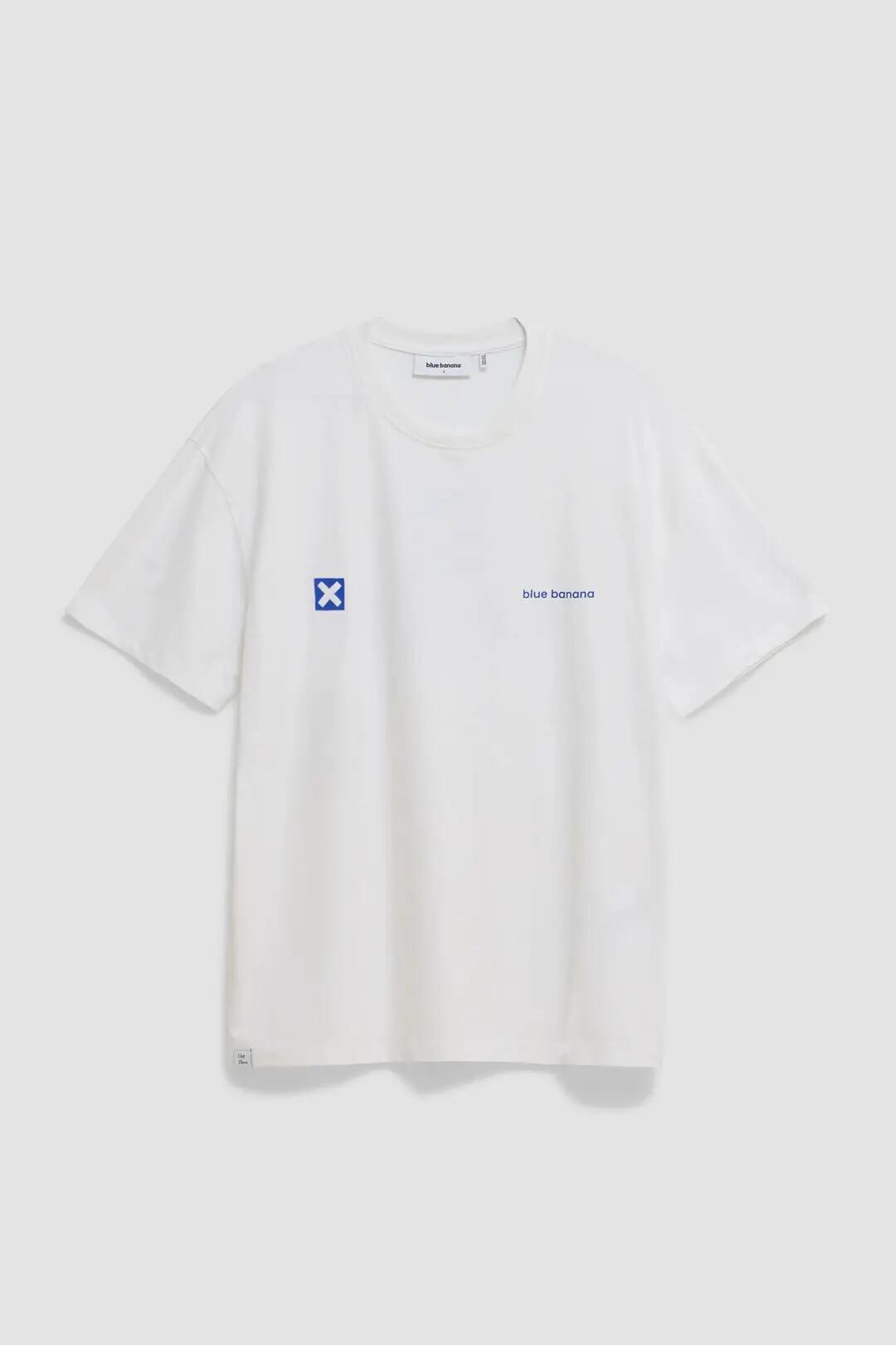 Camiseta Blue Banana de 100% Algodón Orgánico Core Blanca 7/7