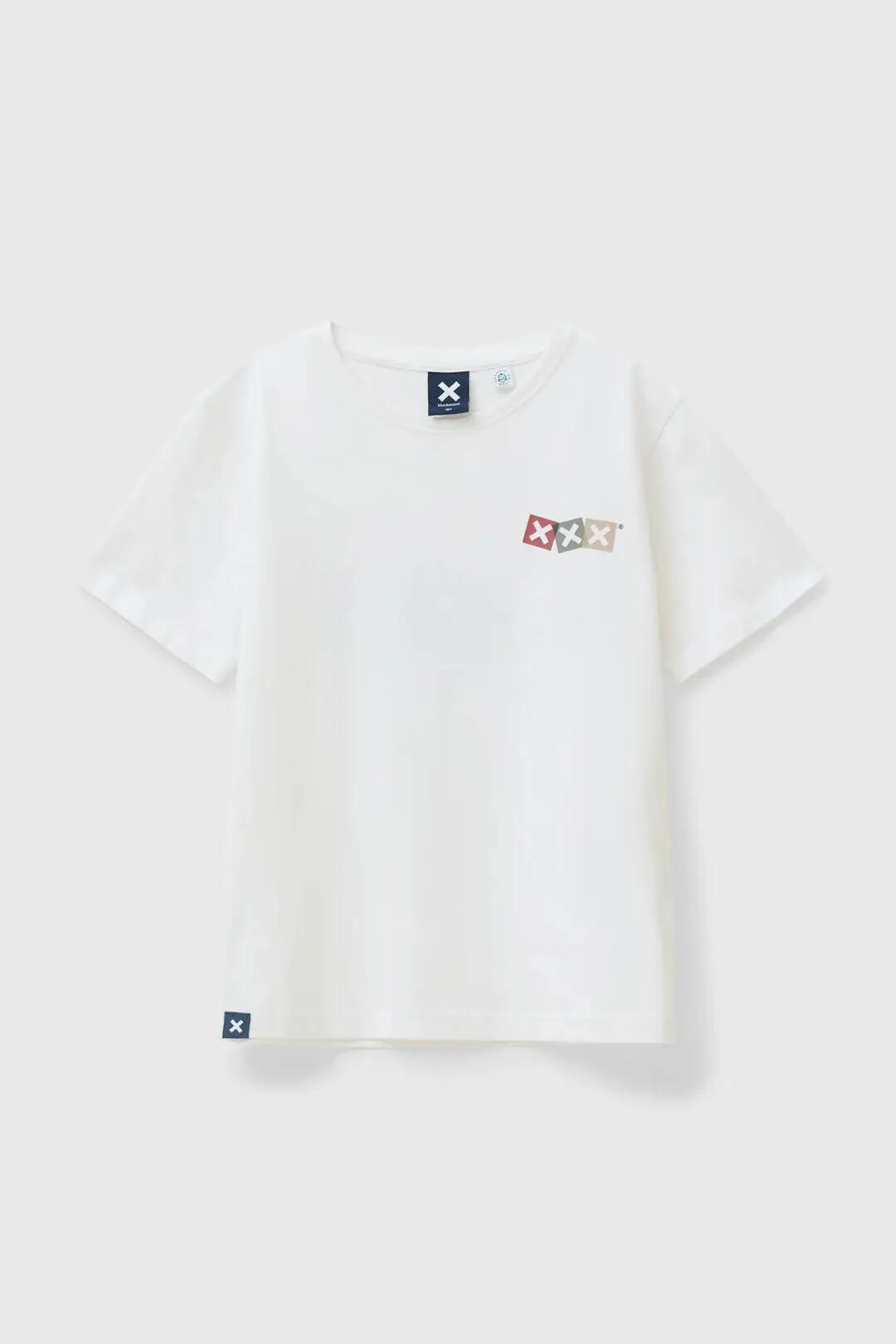 Camiseta Kids Blue Banana de 100% Algodón Orgánico Dice Blanca 4/4