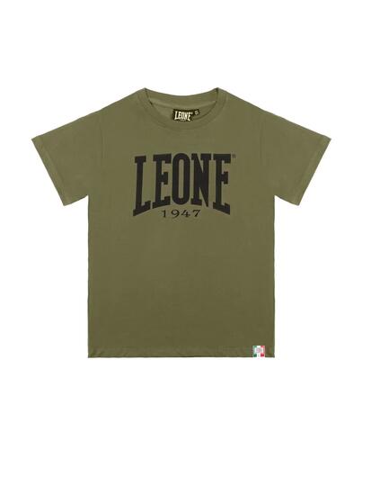 T-shirt da bambino a manica corta con logo grande Leone 1947 Basic