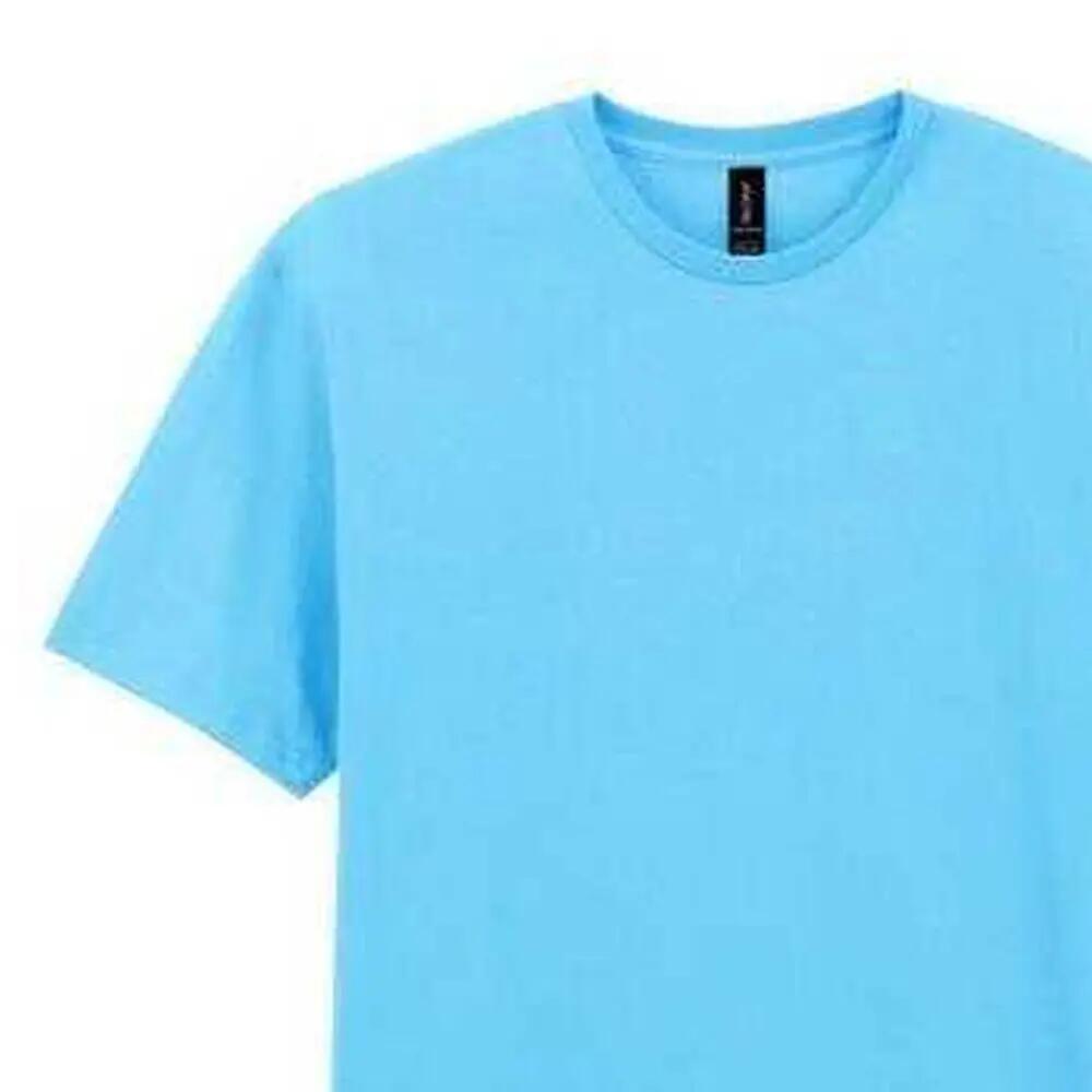 Tshirt Uni Et Léger Manches Courtes Adulte (Bleu Ciel) 3/3