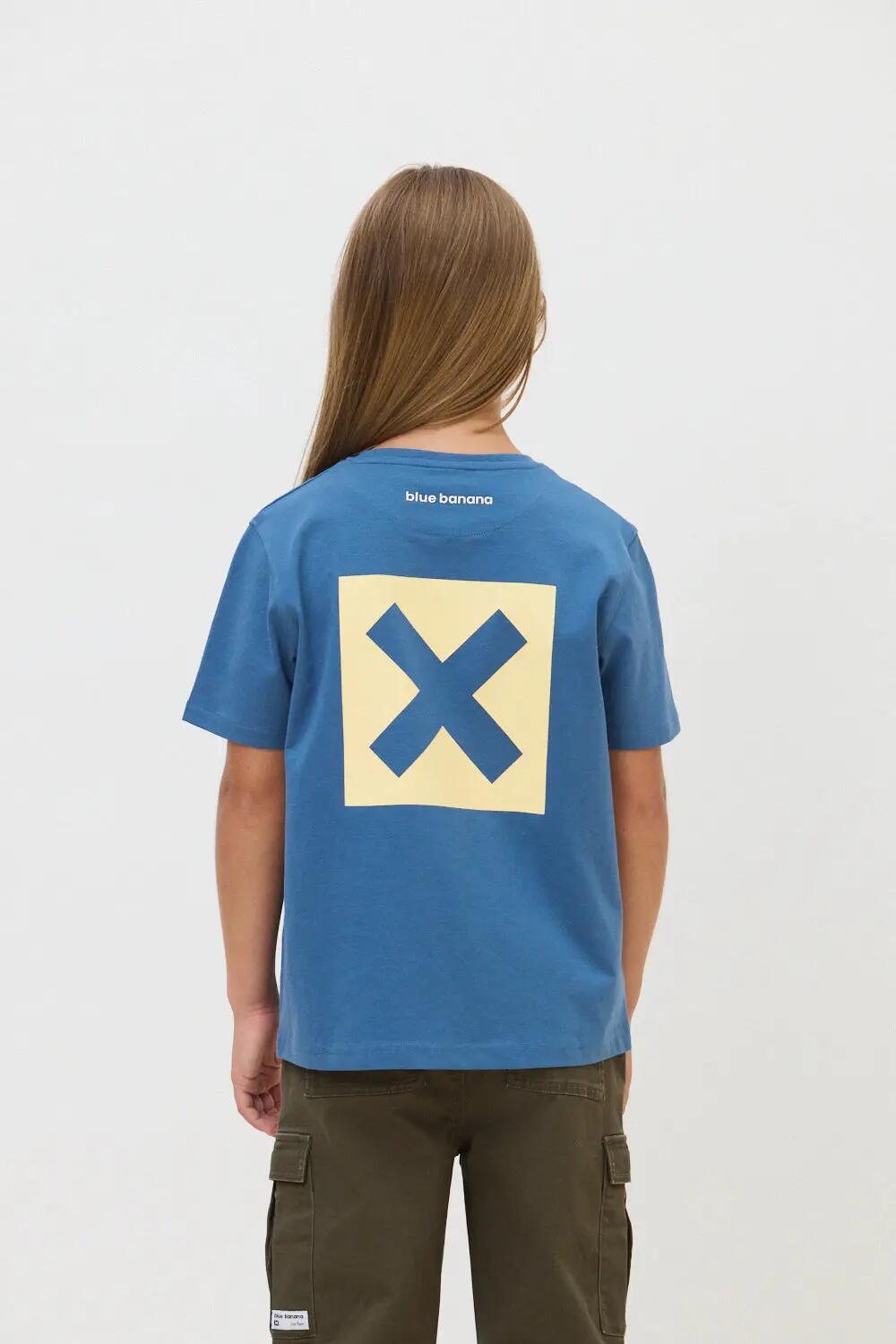 Camiseta Kids Blue Banana de 100% Algodón Orgánico Nature Indigo Blue 2/4