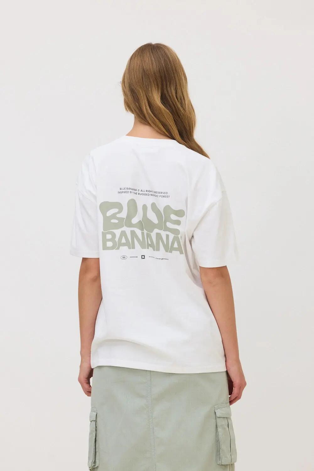 Camiseta Blue Banana de 100% Algodón Orgánico Pike Blanca 5/7
