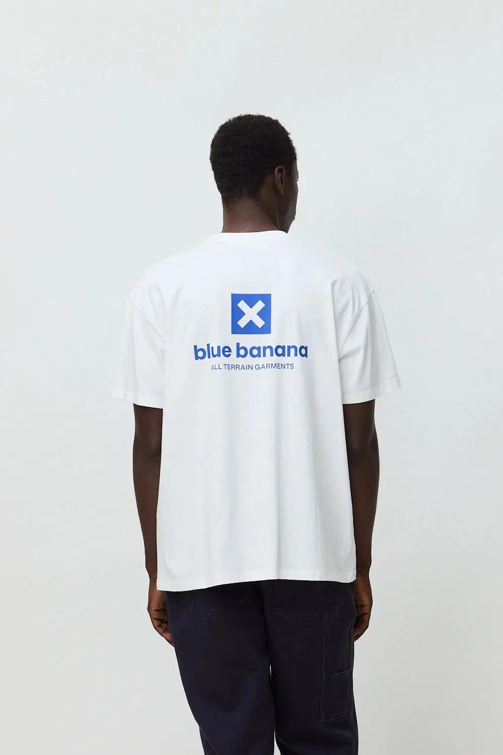 Camiseta Blue Banana de 100% Algodón Orgánico Core Blanca 2/7