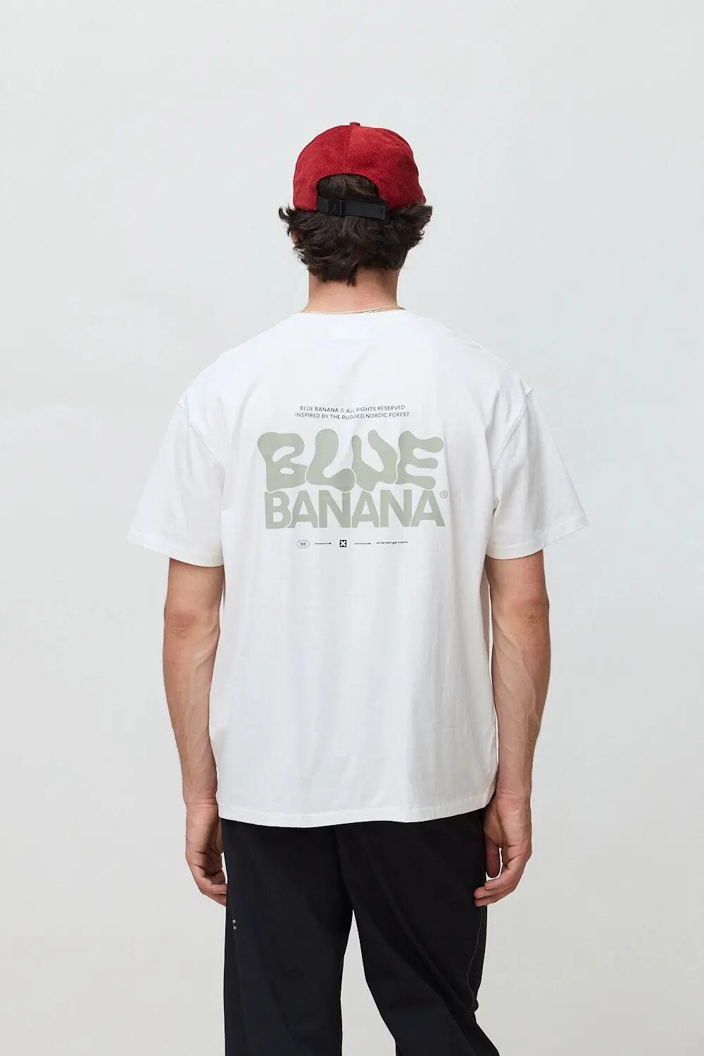 Camiseta Blue Banana de 100% Algodón Orgánico Pike Blanca 2/7