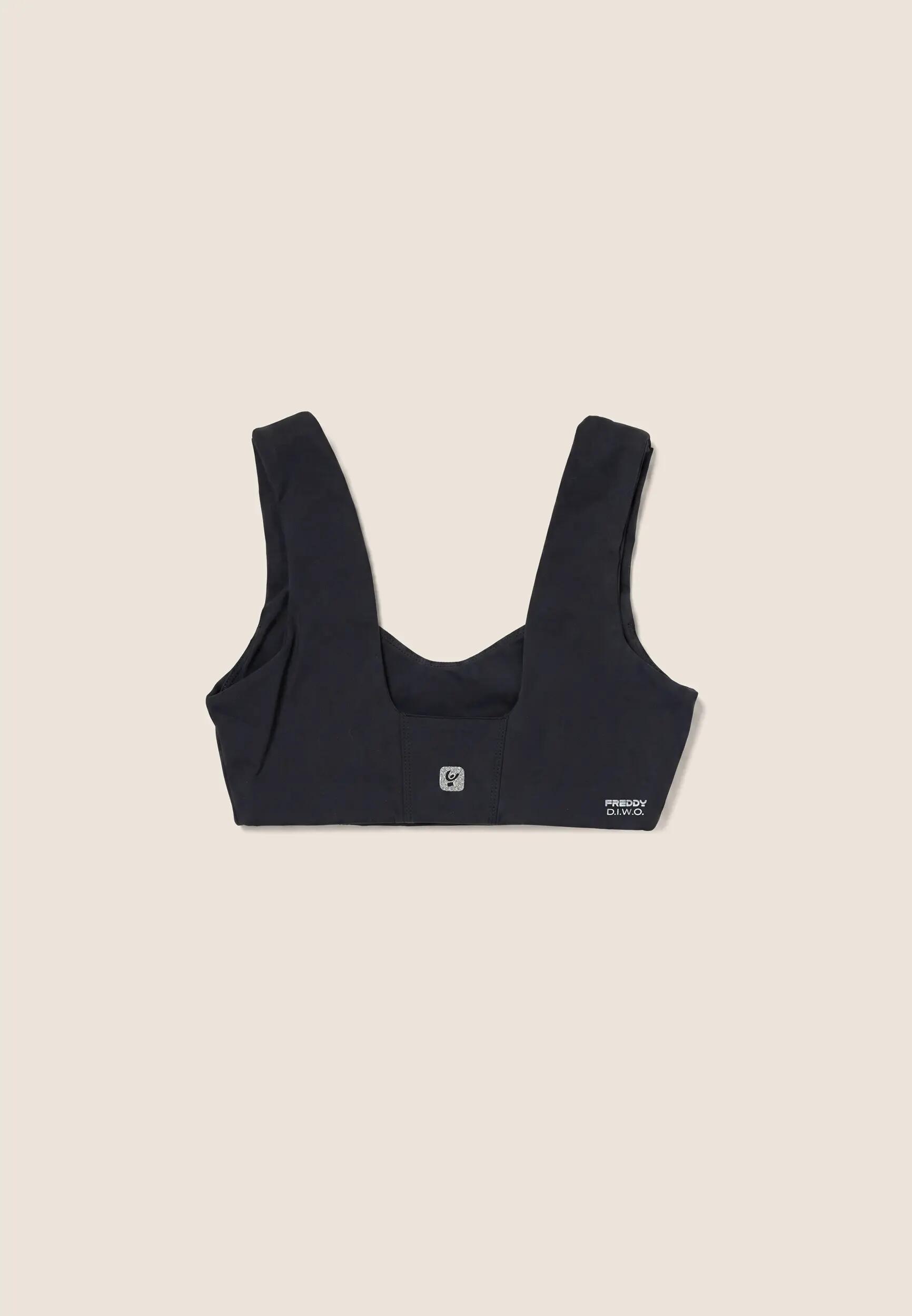 Brassière de sport effet peau de pêche avec décolleté en forme de cœur 2/3