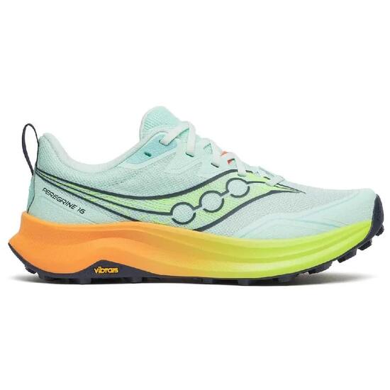 Damen - trail - schuhe - peregrine 16 - himmelblau/neongelb