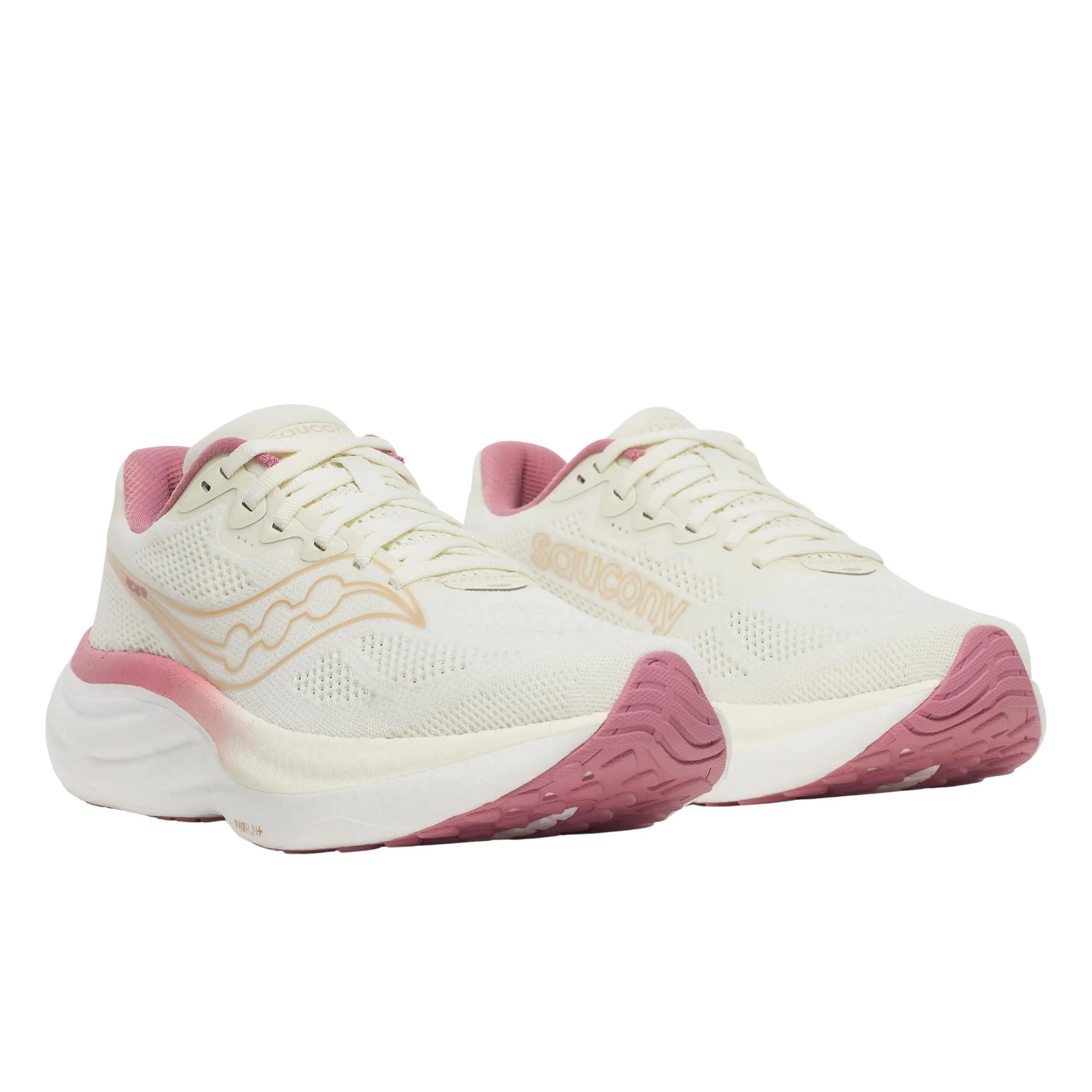 Chaussures - Course - Femme - Amorties, respirantes - Ride 19 - blanc/jaune fluo 4/4