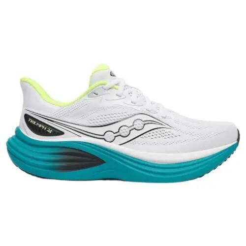 Scarpe - da corsa - da uomo - ammortizzate - triumph 24 - bianco/turchese 2/4