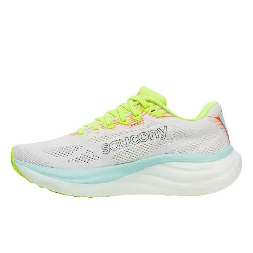 Scarpe - running - donna - ammortizzanti - ride 19 - bianco fluo 2/4