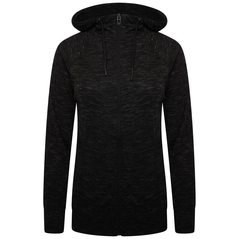 Sudadera Pull Through para Mujer Gris Carbón Jaspeada