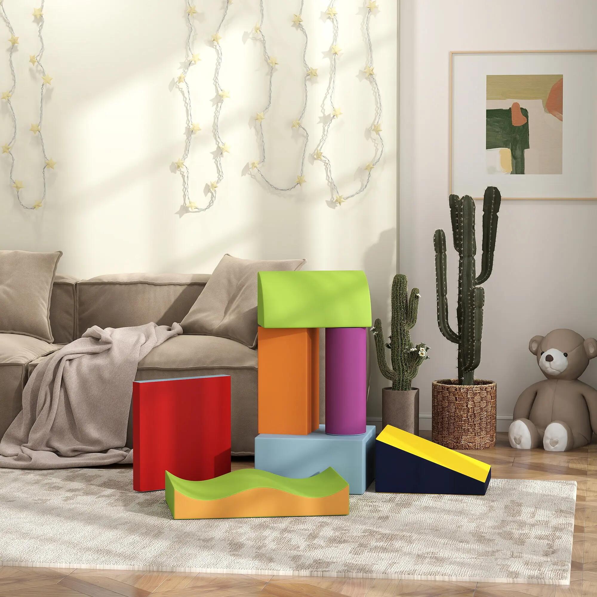 Blocos de espuma 60x40x11 cm multicolor HOMCOM 8/8