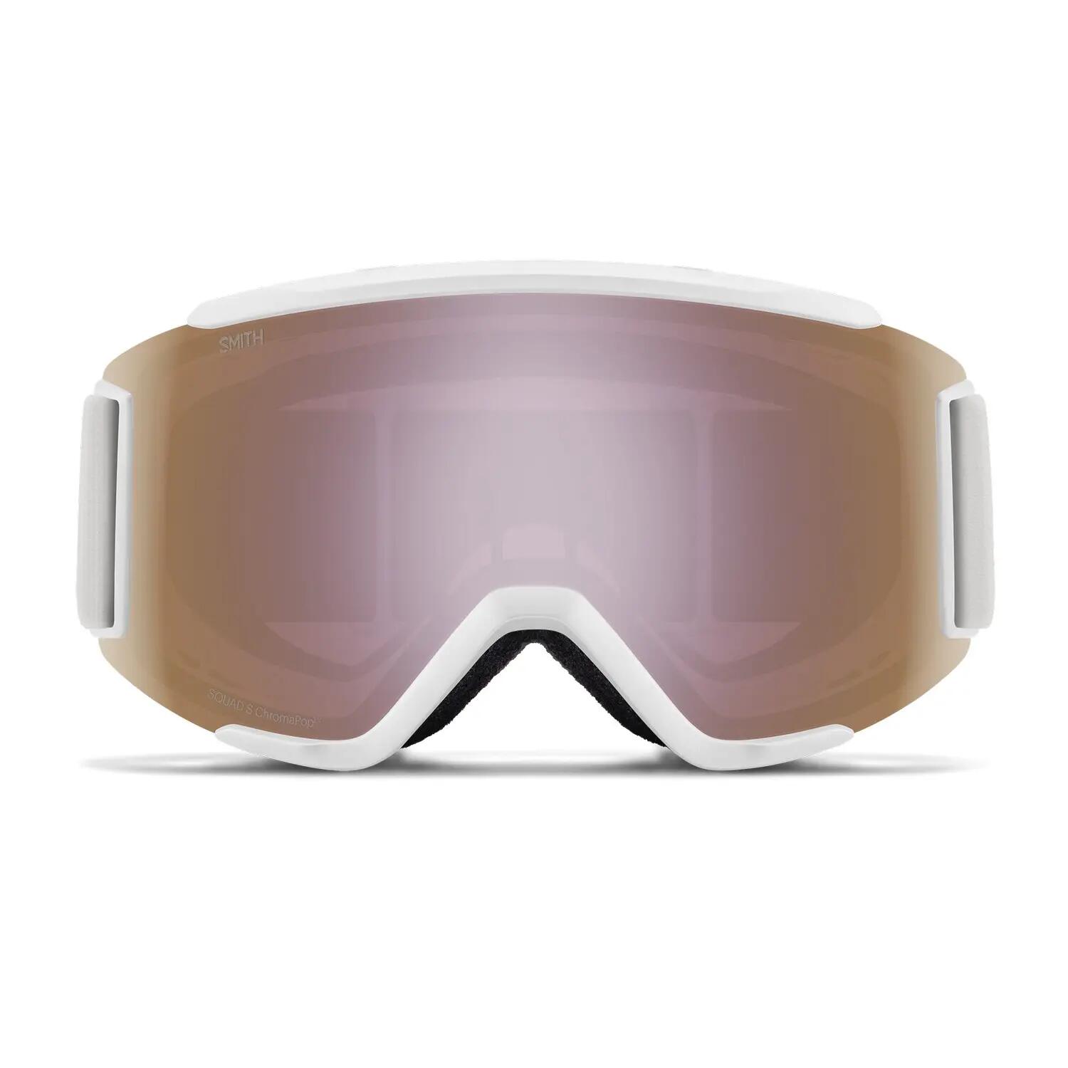 Masque Ski Squad S Black Chromapop Everyday Rose Gold Mirror Cat 2 + Cat 0 Homme 3/4