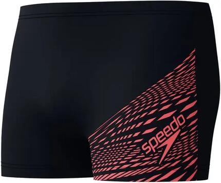 Boxer de bain - natation - homme - medley logo - noir/orange