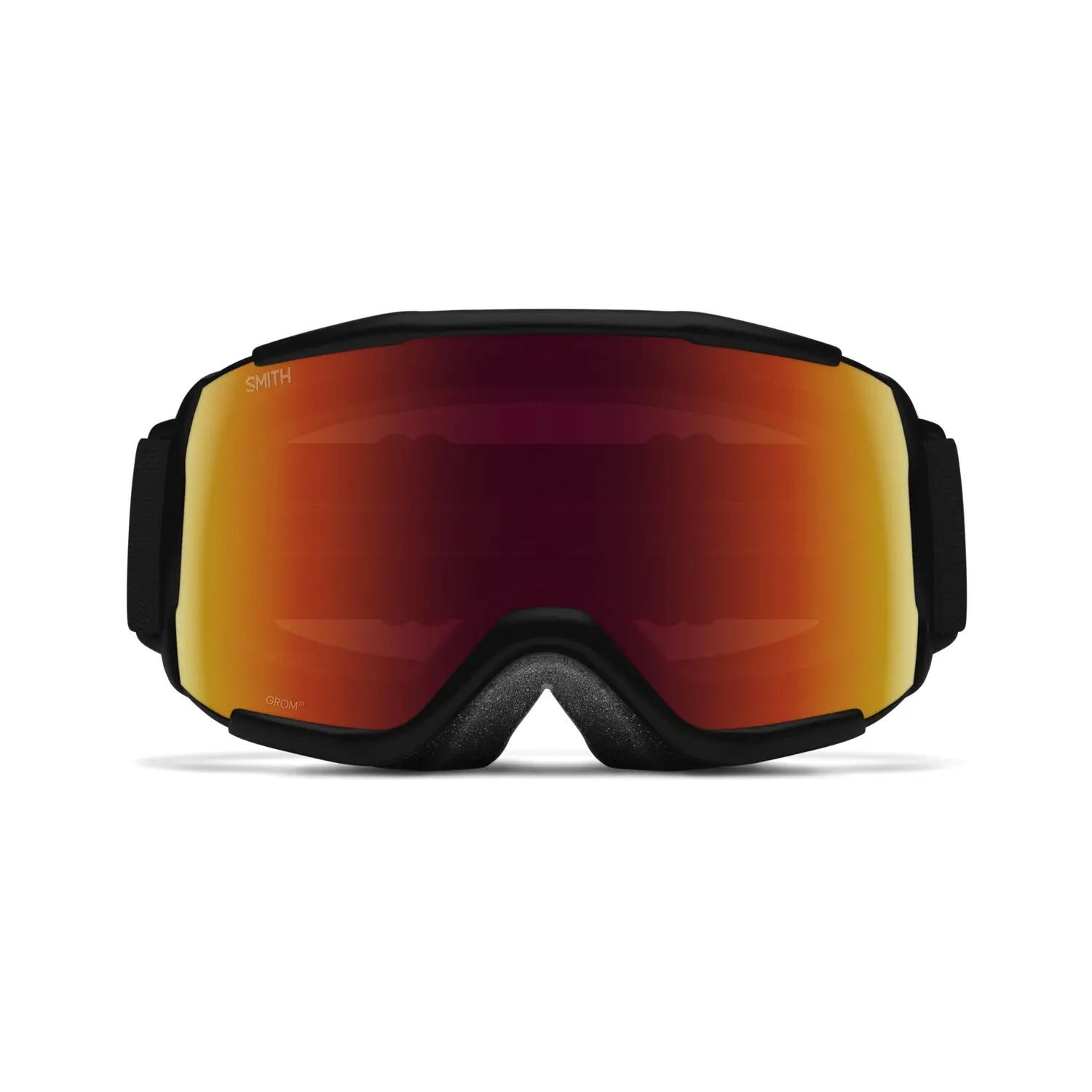 Masque De Ski Grom Black Red Solx Mirror Antifog Cat 3 Garçon 2/3