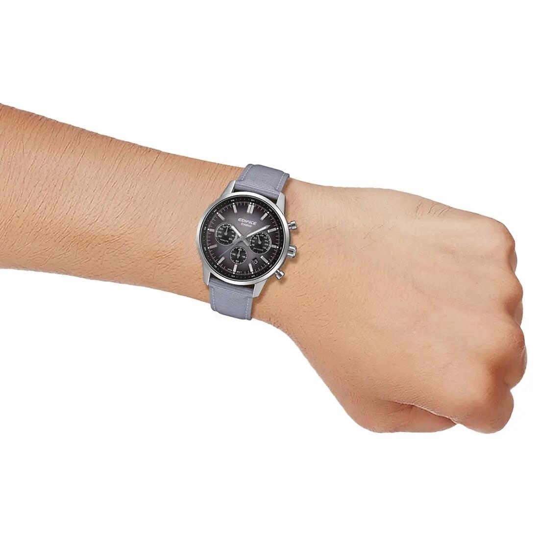 Casio Chronograaf  Horloge Grijs/Grijs EFR-575C-8AEF 4/5