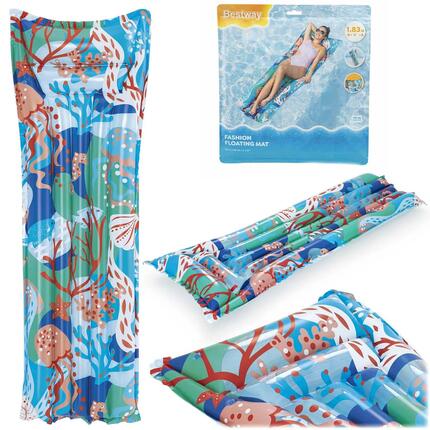 Dmuchany materac do pływania Bestway 44033-05 plażowy wodny duży 183x69 cm