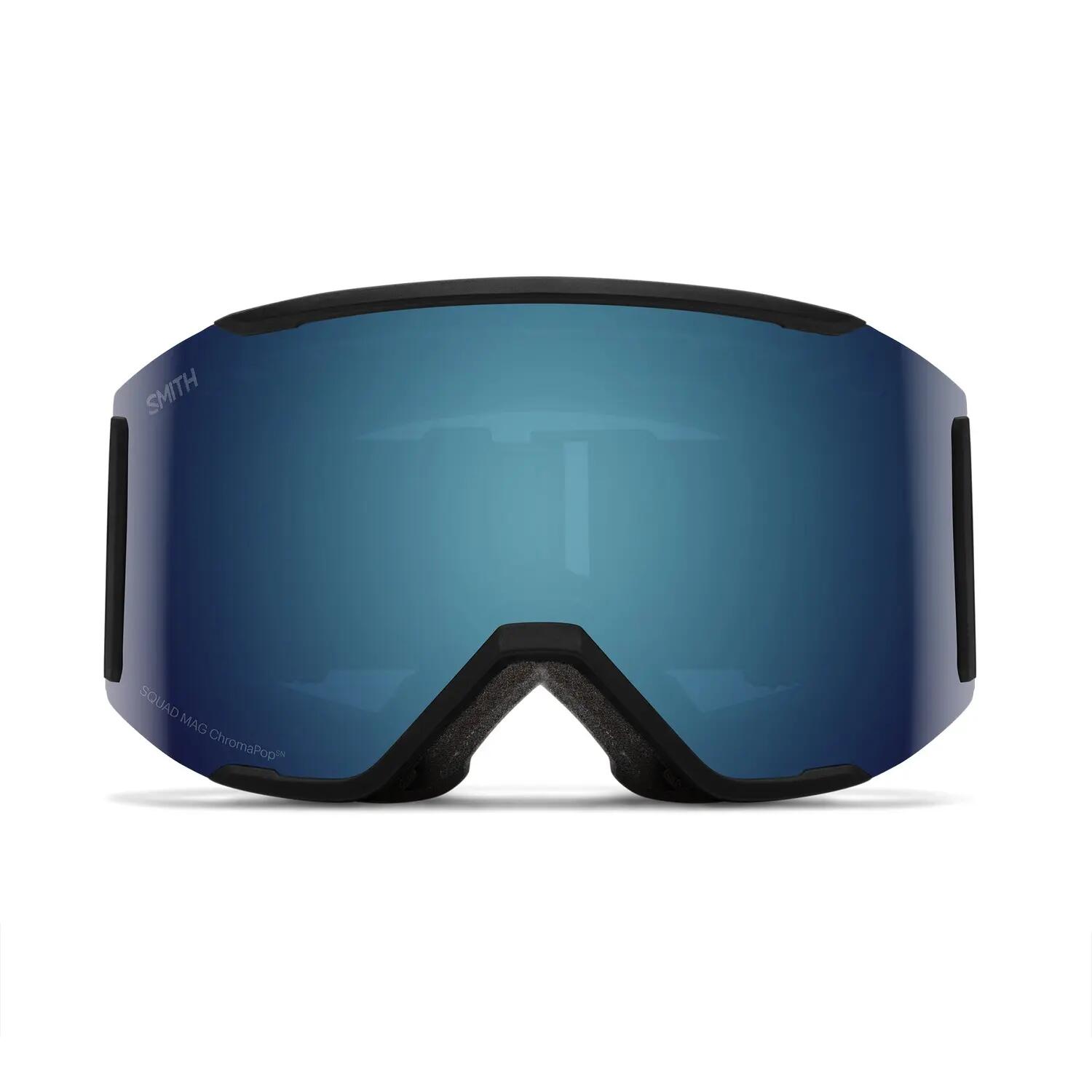 Máscara esquí Squad Mag Black Chromapop Sun Blue Mirror Cat 3 + Cat 1 Hombre 3/4