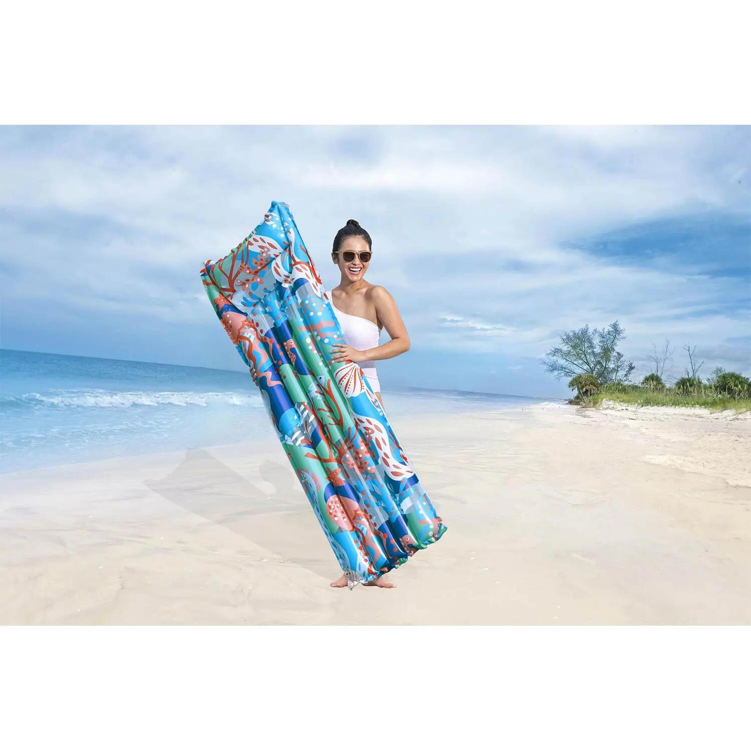 Dmuchany materac do pływania Bestway 44033-05 plażowy wodny duży 183x69 cm 5/11