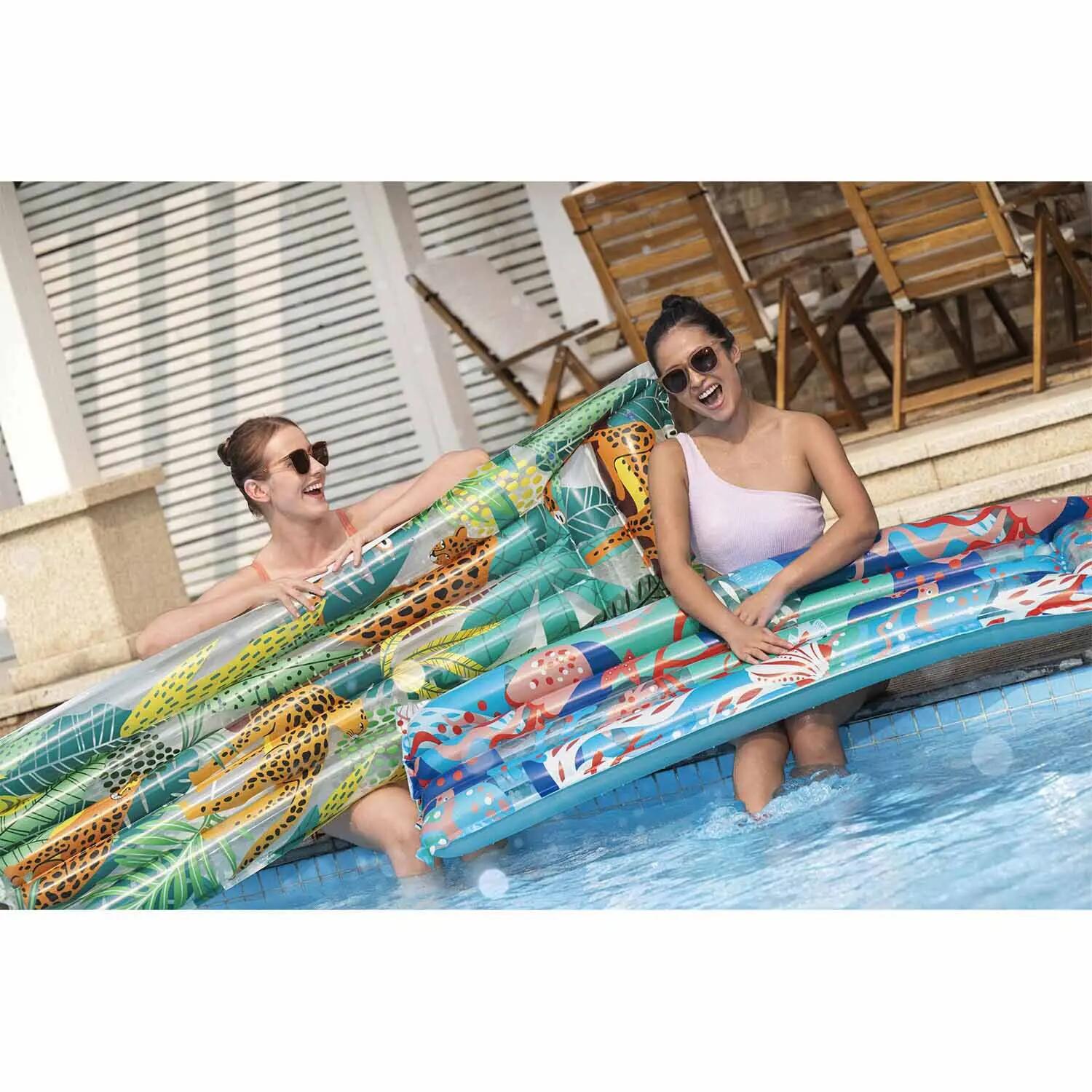 Dmuchany materac do pływania Bestway 44033-05 plażowy wodny duży 183x69 cm 10/11
