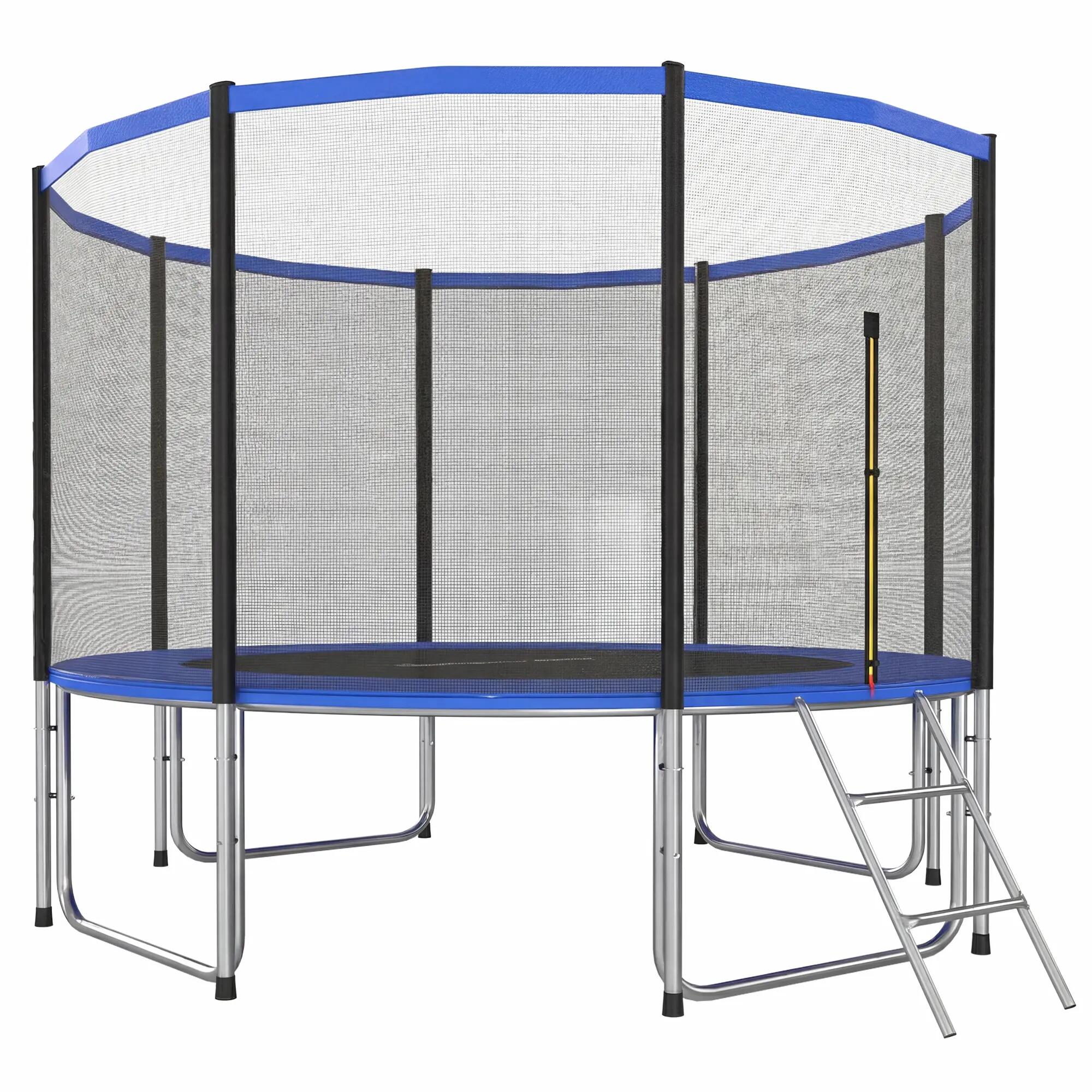Trampoline d'extérieur Ø366 cm pour enfants avec filet de sécurité, échelle et c 2/9