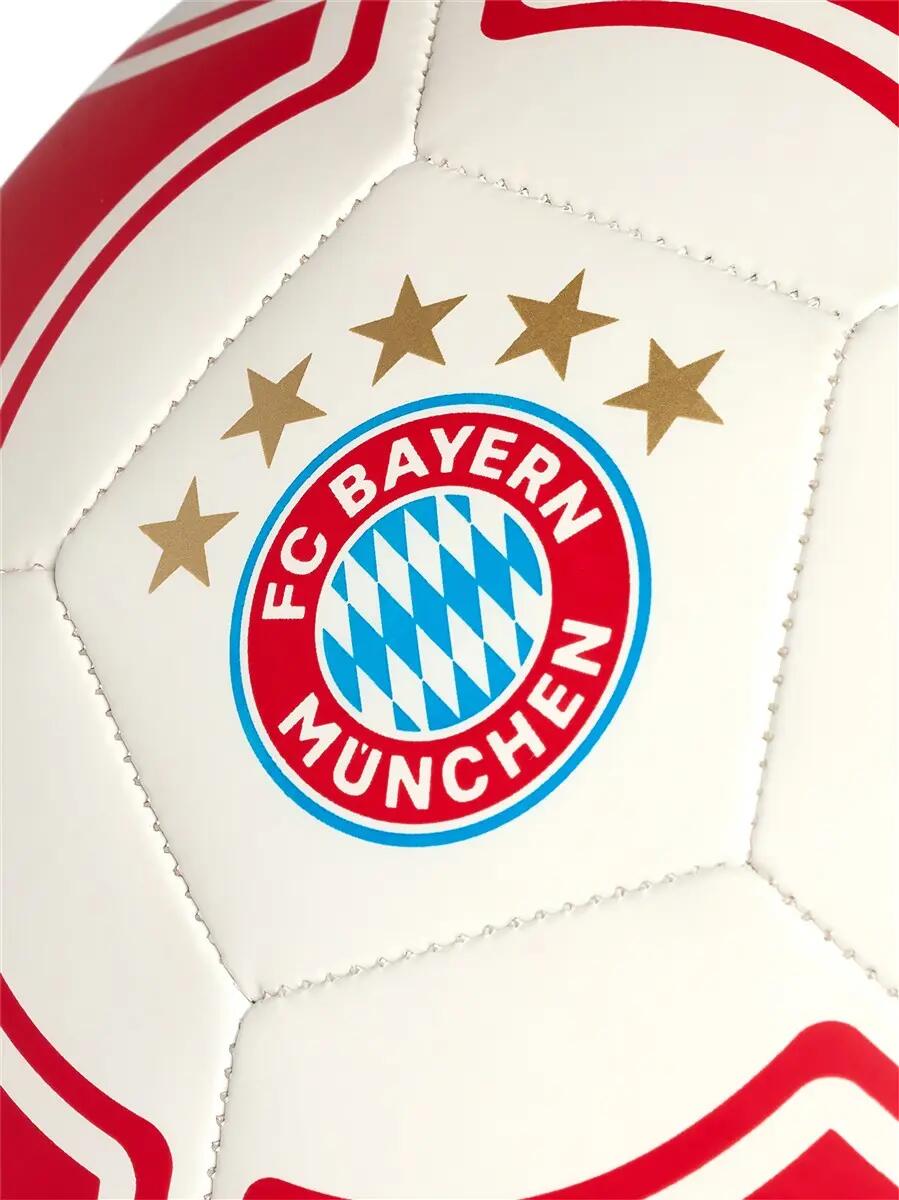 FC Bayern Munich Football - Blanc/Rouge, Gr. 5 2/3