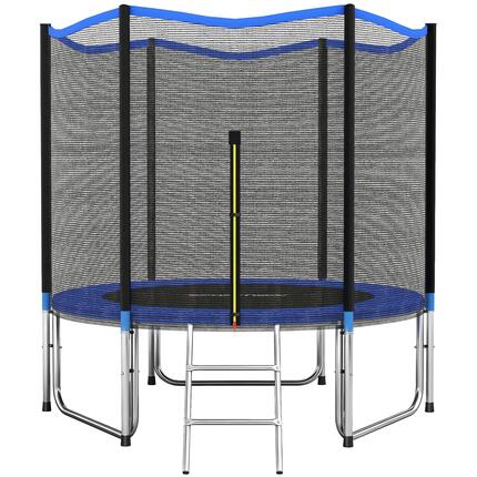 Trampoline d'extérieur Ø305 cm pour enfants avec filet de sécurité, échelle et c