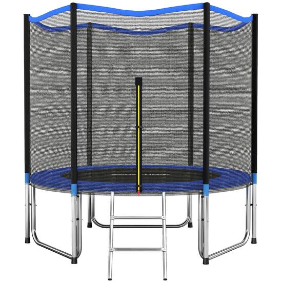 Trampoline d'extérieur Ø305 cm pour enfants avec filet de sécurité, échelle et c
