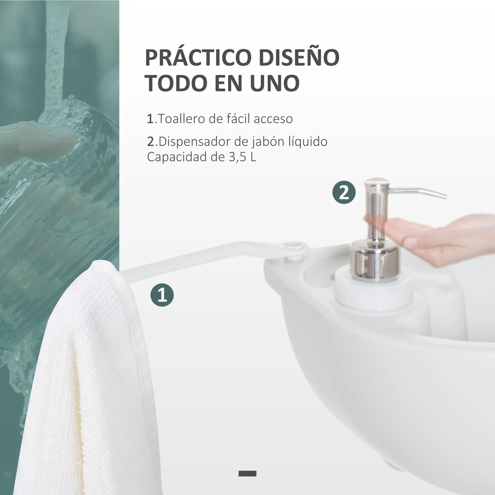 Lavabo portable - camping - unisexe - réservoir 17 l - gris 6/6