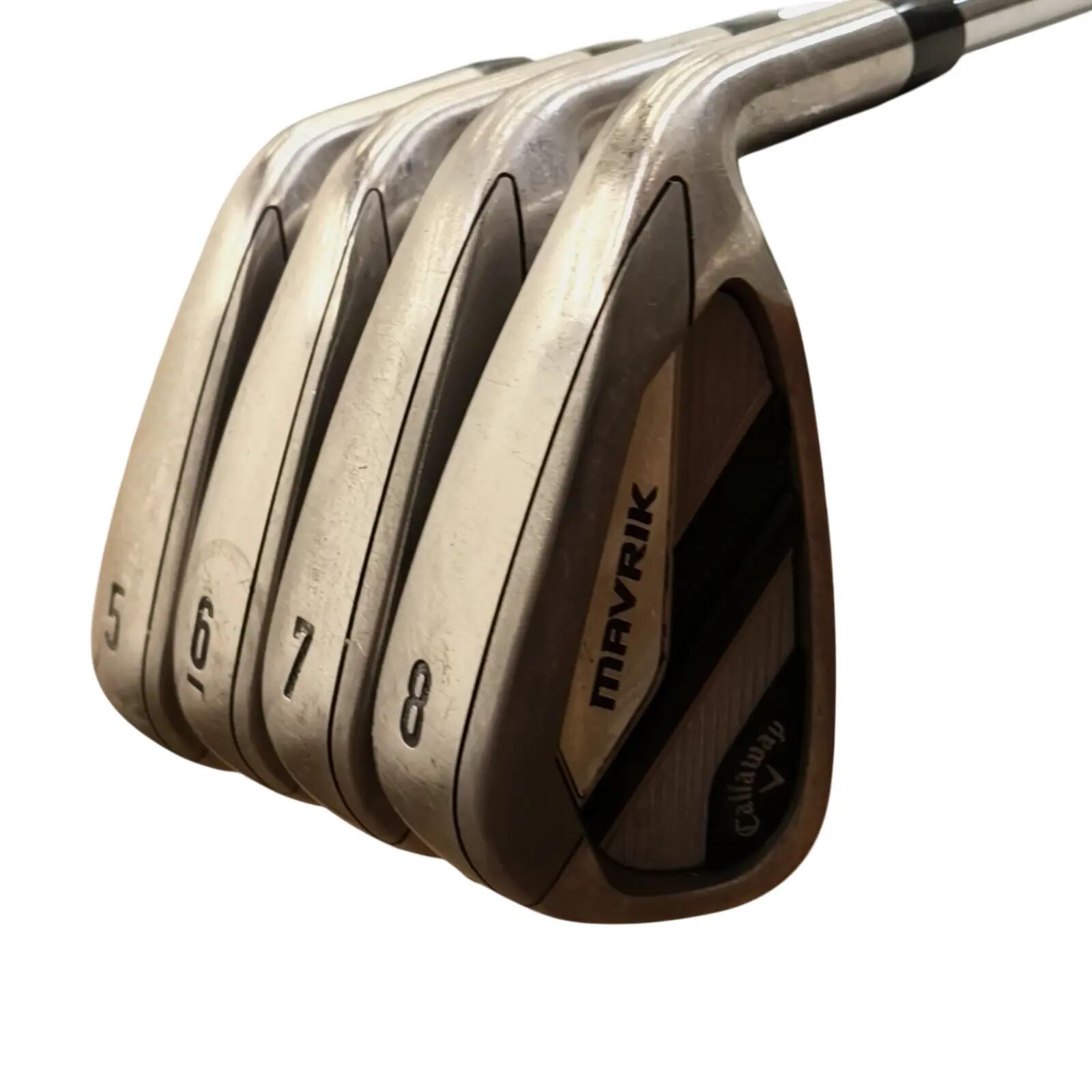 Callaway Mavrik IJzerset / 5-8i / Flex Stiff / Staal 3/7