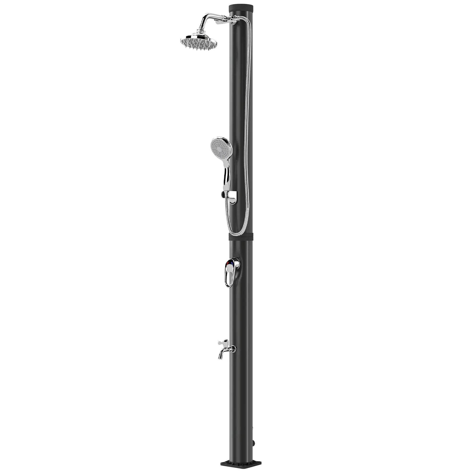 Douche solaire - jardin - Extérieur - 3 fonctions - Noir 2/6
