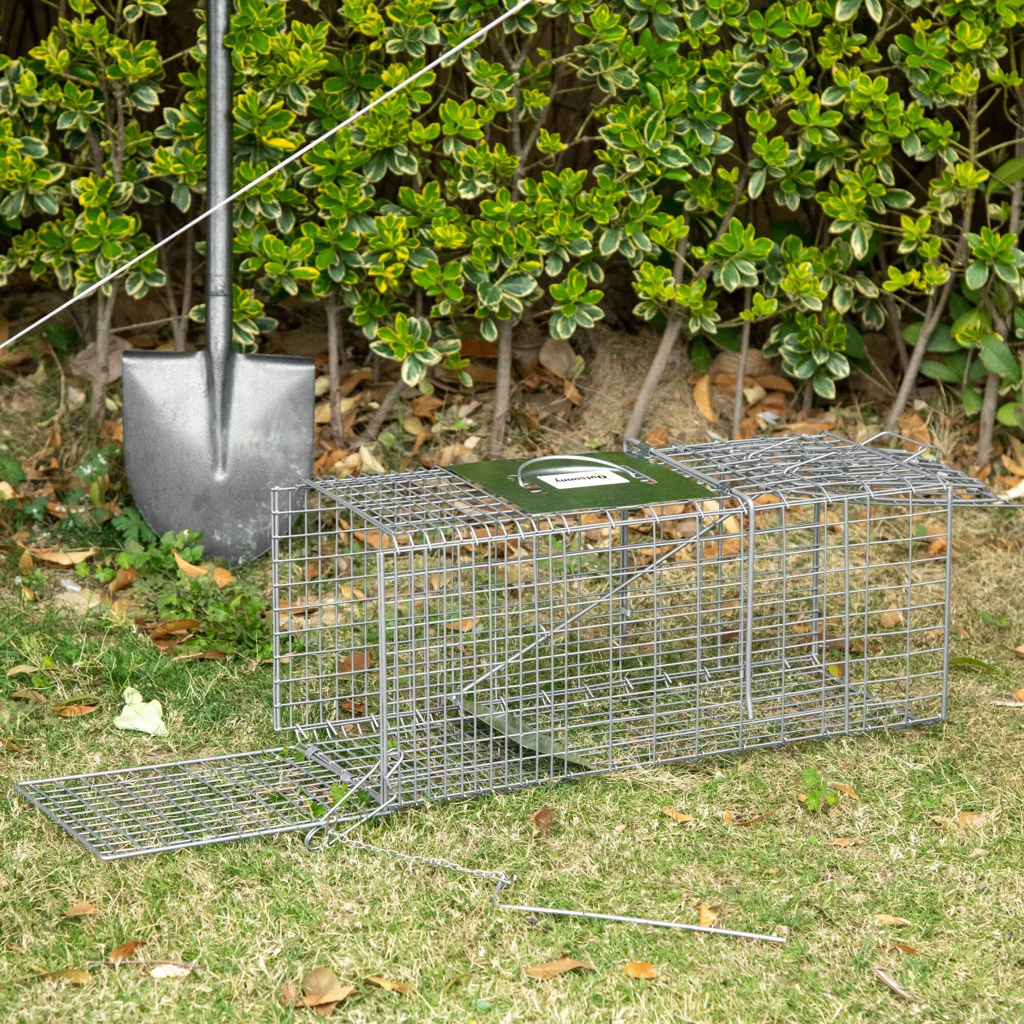 Piège cage de capture pliante pour petits animaux type rat et souris - 2 portes 3/9