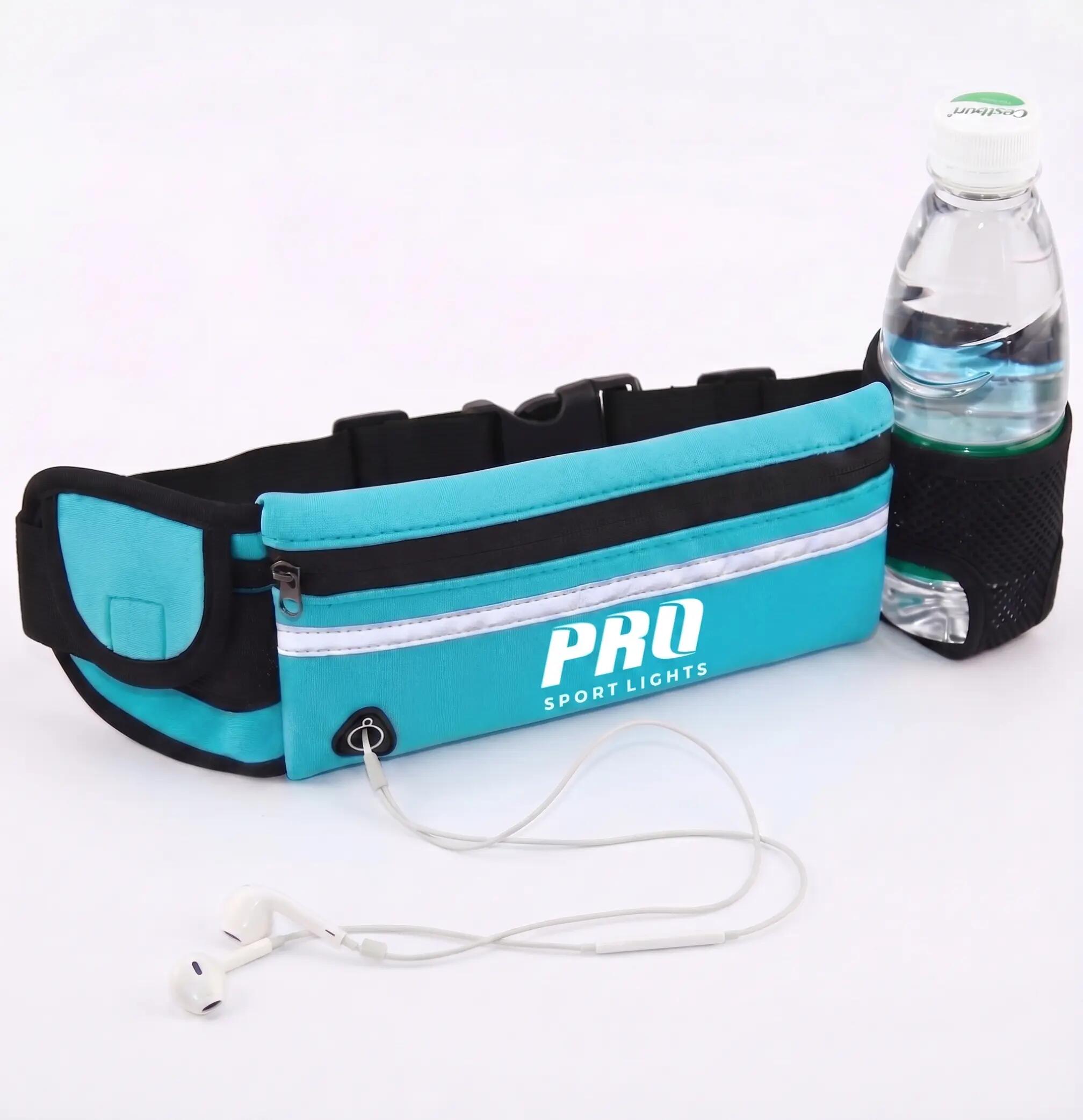 Cinto para correr com suporte para telemóvel Cinto ajustável e refletor 4/6