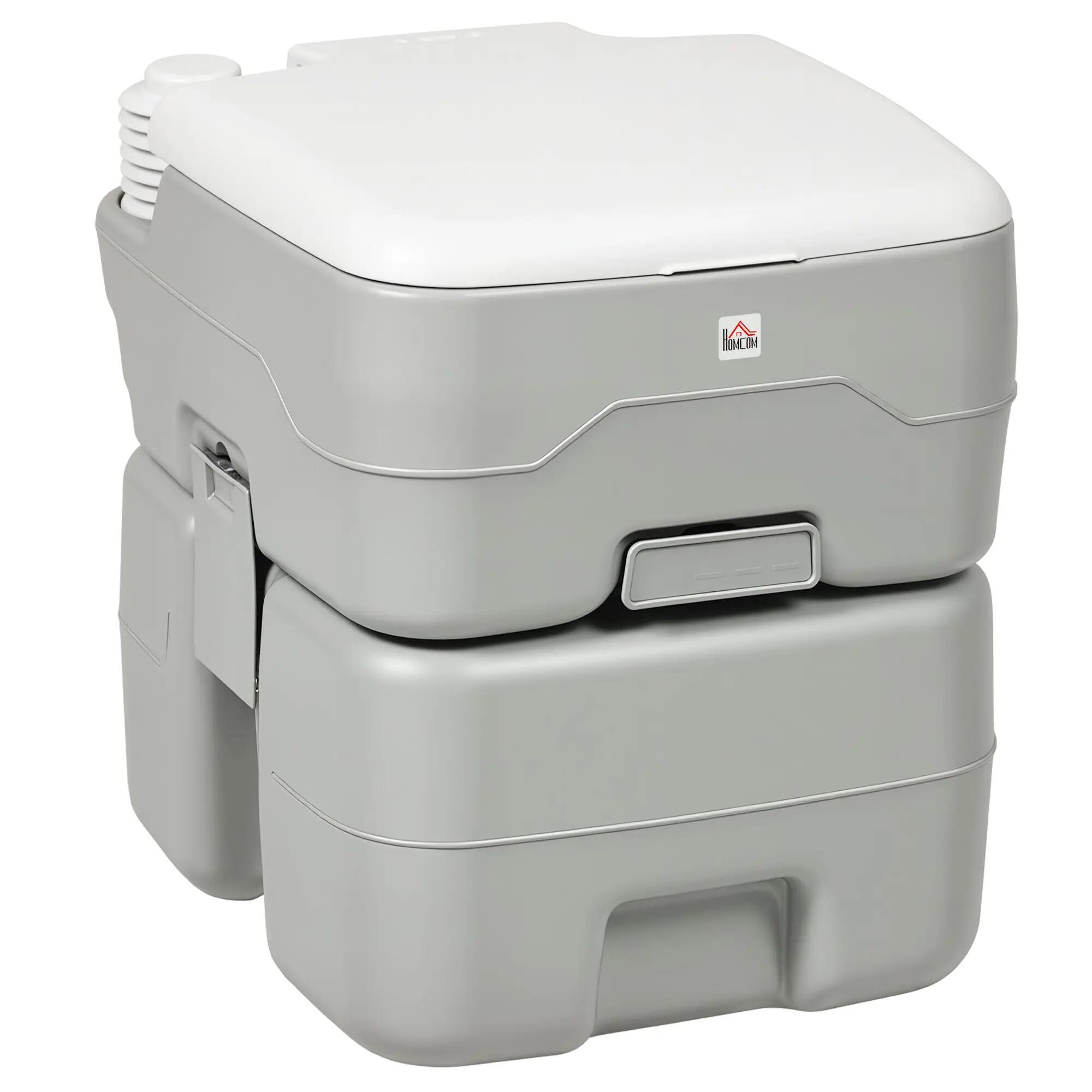Toilettes chimiques portables, 20 L, avec réservoir à déchets et réservoir d'eau 2/9