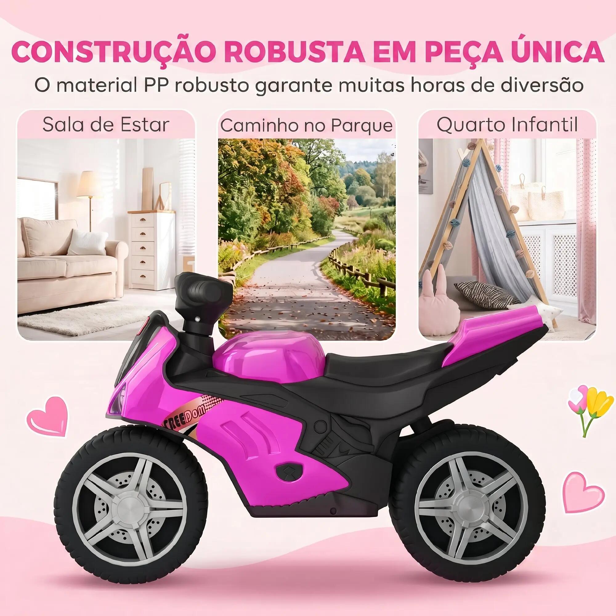 Bicicleta de equilíbrio sem pedais 62x28x38 cm rosa AIYAPLAY 7/9