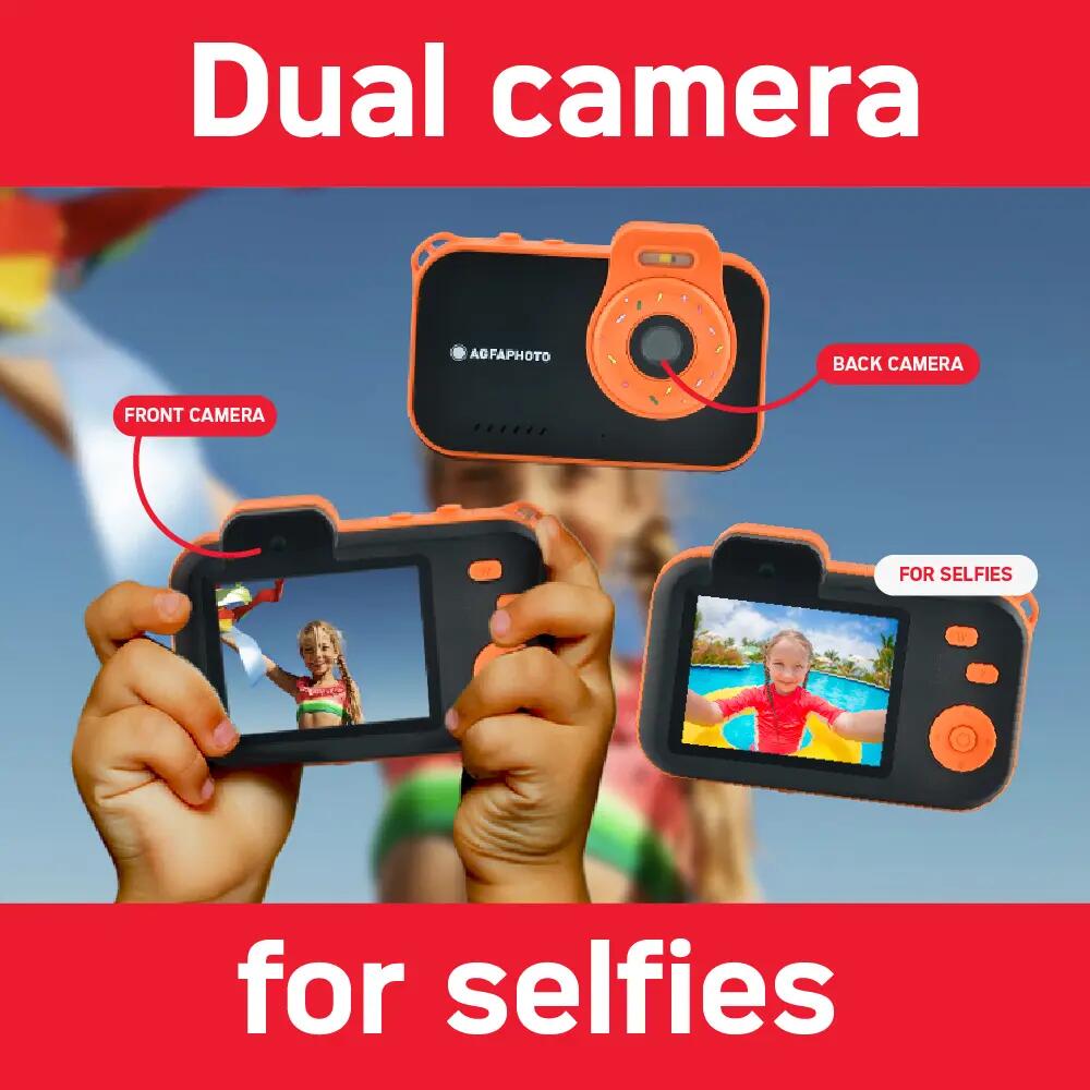 AGFAPHOTO Realikids Cam Waterproof 12MP Appareil photo enfant - Noir 5/5