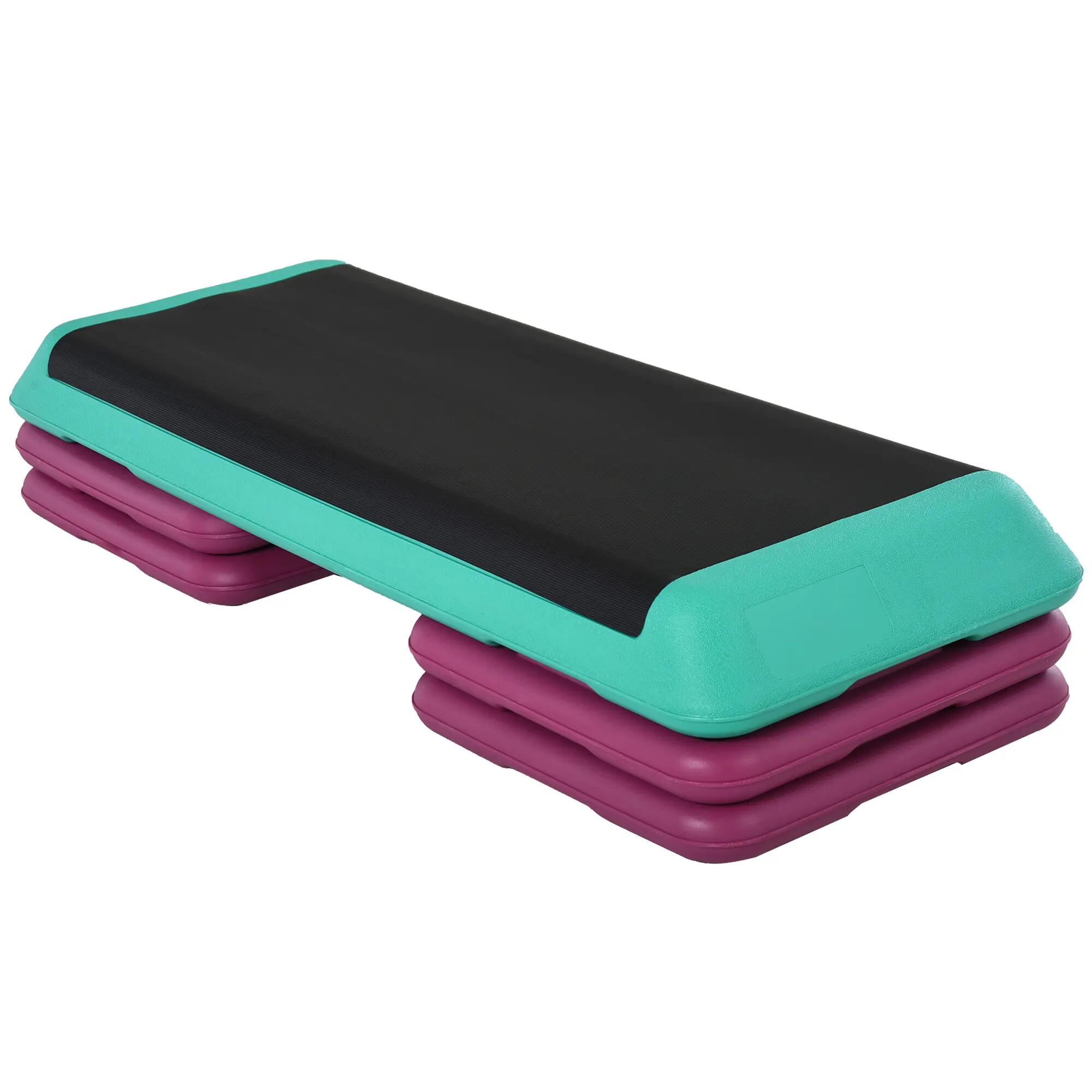 Planche de marche réglable en hauteur, stepper de fitness à 3 niveaux (10/15/20 2/9