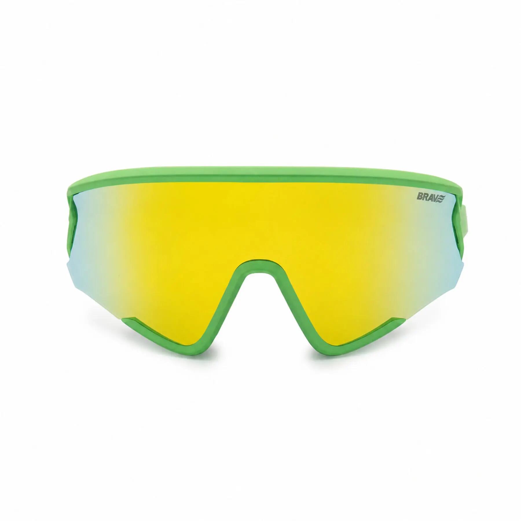 Gafas deportivas BRAVE RIFT Lime Bay polarizadas UV400 Cat. 3 4/7
