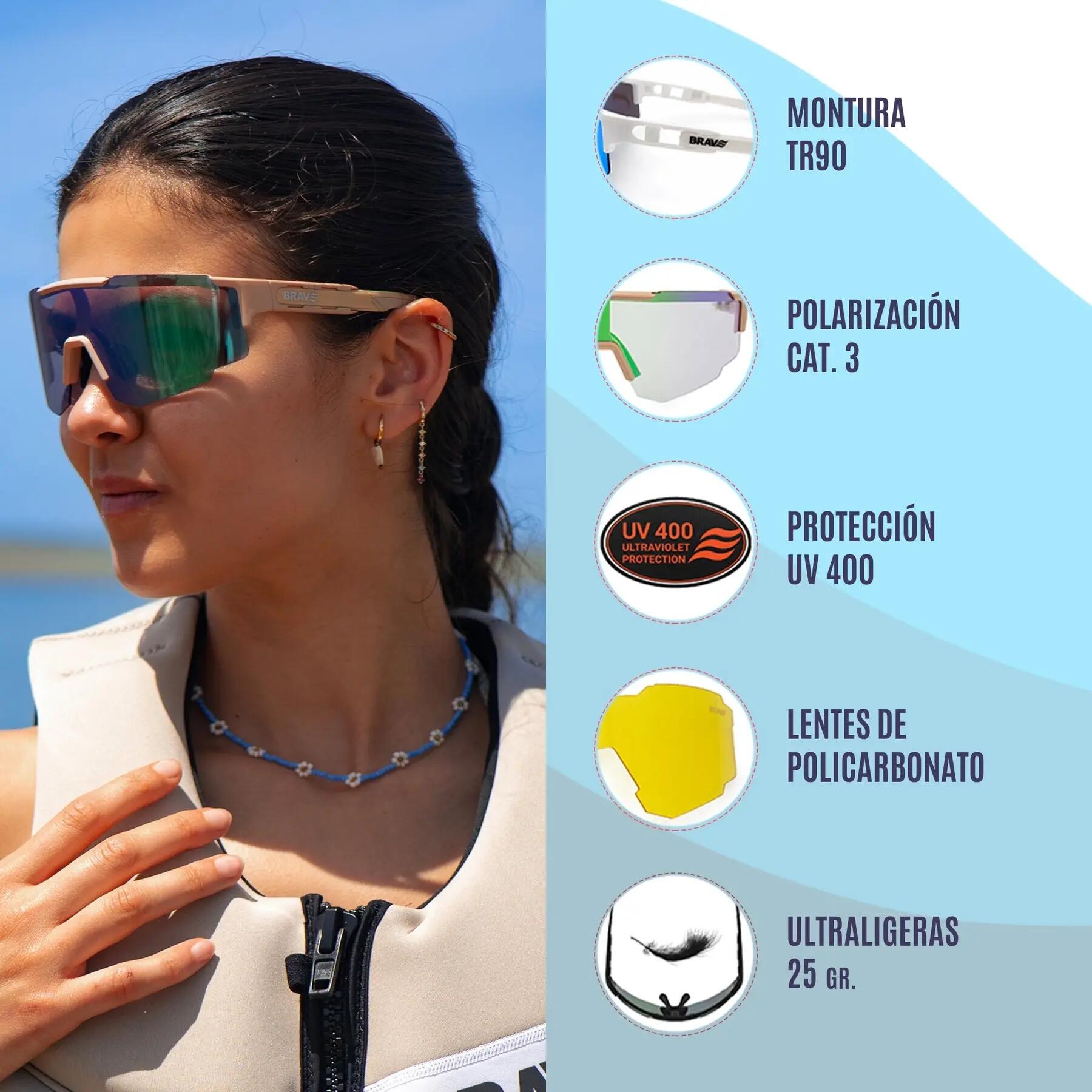 Gafas deportivas BRAVE ACTIVE Heat Sand fotorcomáticas y polarizadas UV400 5/7