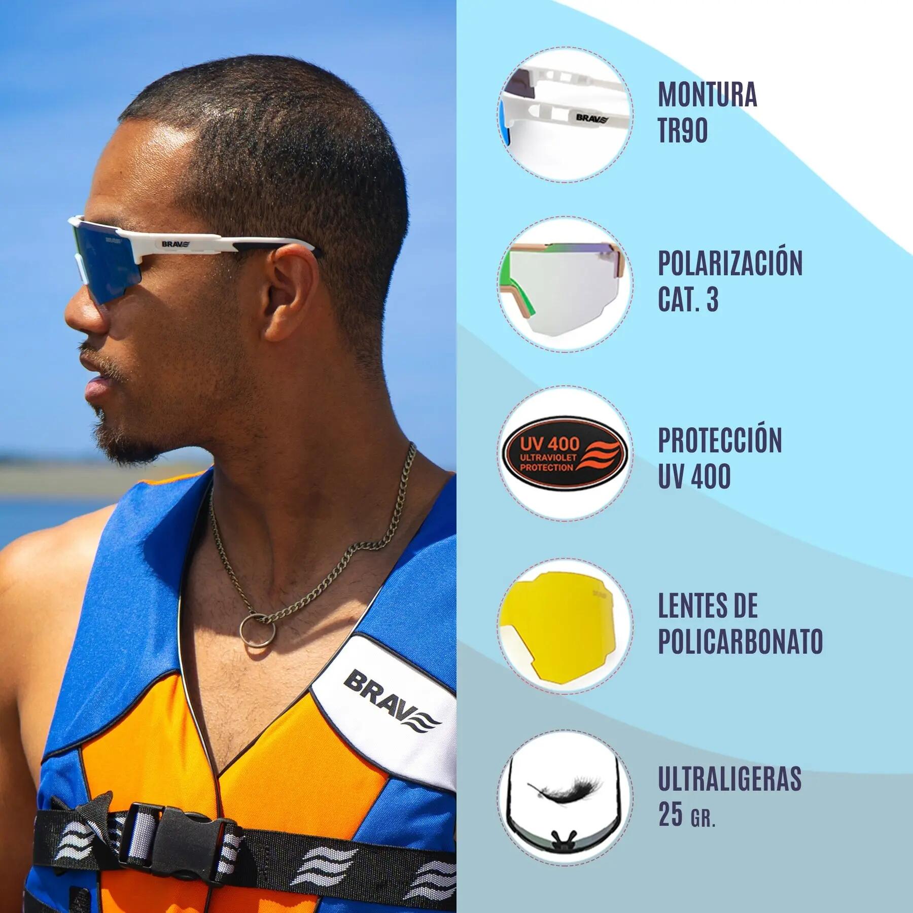Gafas deportivas BRAVE ACTIVE Pure Air polarizadas UV400 4/6