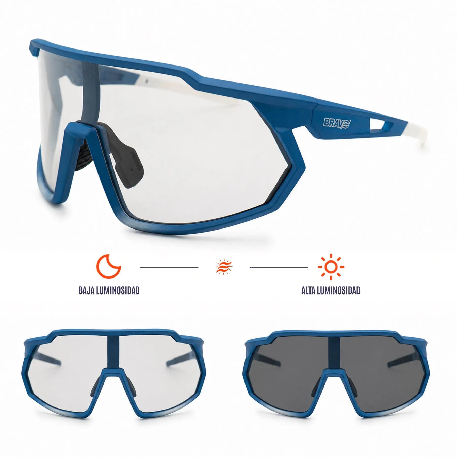 Gafas deportivas BRAVE PULSE Sky Flow fotocromáticas y polarizadas UV400 2/7