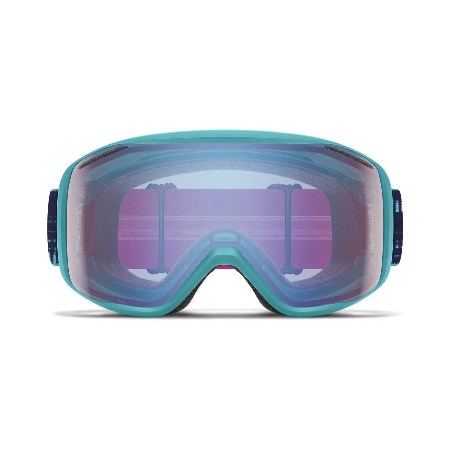 Masque De Ski Rally Tropic Blue Sensor Mirror Antifog Cat 1 Homme 3/4
