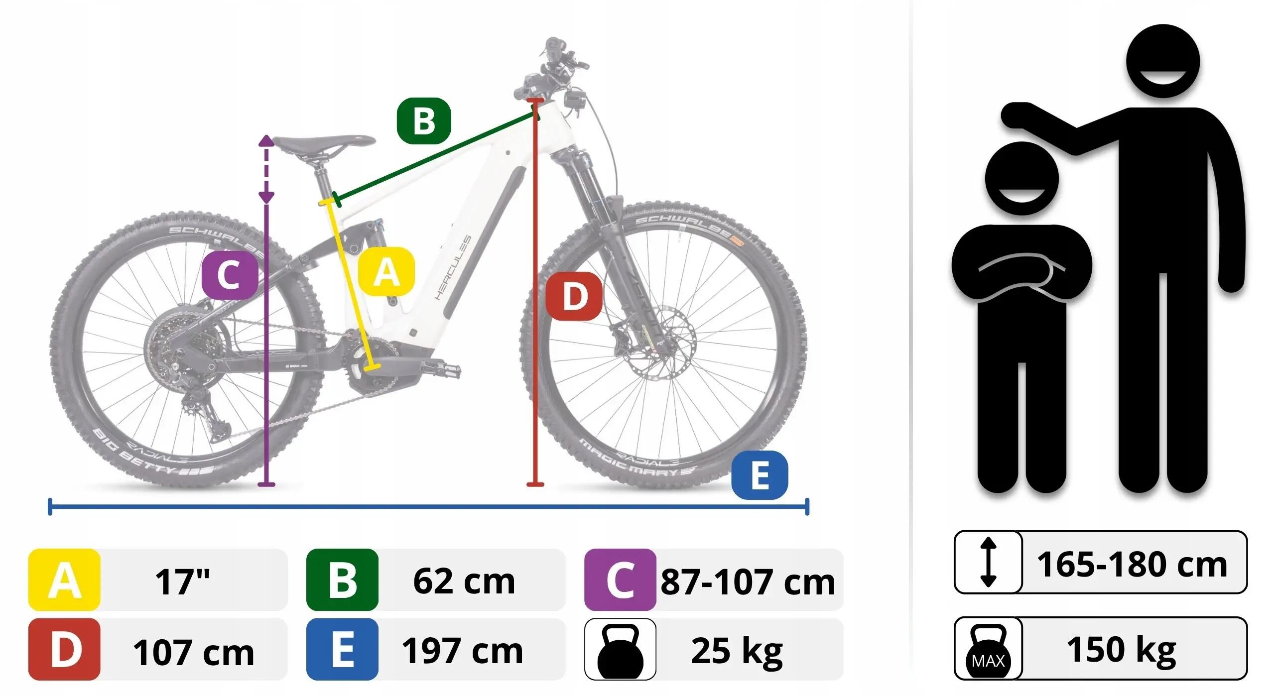 Rower elektryczny górski 27,5/29" NOS FS 4.3, 10 biegów 5/15